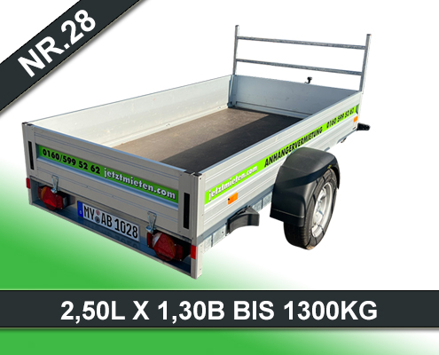 Nr.28 offener Kastenanhänger