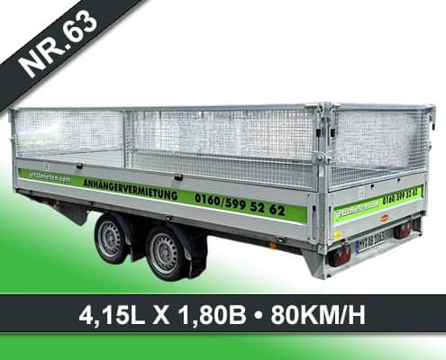 Nr. 63 Hochlader mit Gitteraufbau